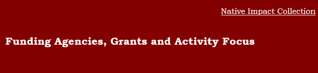 Funding Agencies, Grants, and Activity Focus