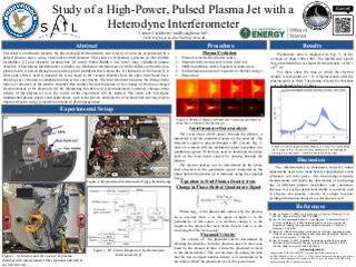 Study of a High-Power, Pulsed Plasma Jet with a Heterodyne Interferometer