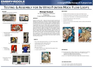 Assembly and Testing of Mock Flow Loops for In-Vitro Fontan Applications