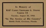 Leonard George Stone Course 14 Tribute by Jenifer A. Harding