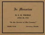 Mervyn H E 'Terry' Thomas - Tribute by Jenifer A. Harding