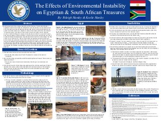 THE EFFECTS OF ENVIRONMENTAL INSTABILITY ON EGYPTIAN & SOUTH AFRICAN TREASURES