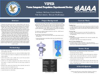 Vortex Integrated Experimental Propulsion Rocket (VIPER)
