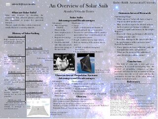 An Overview of Solar Sails