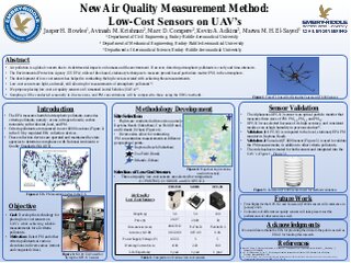 Low-cost Sensors on Unmanned Aerial Vehicles: an Advancement in Air Quality Measurement