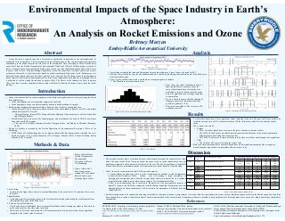 Environmental Impacts of the Space Industry in Earth’s Atmosphere: An Analysis on Rocket Emissions and Ozone
