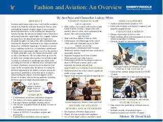 Fashion and Aviation: An Overview