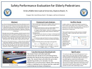 Safety Performance Evaluation for Elder Pedestrians