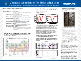 Chemical Abundances for Sirius using ERAU's Supercomputer Vega