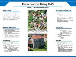 Process of using Small Unmanned Aerial Systems using Photogrammetry for Preservation