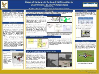 Design of a Hardware-in-the-Loop (HIL) Simulation of a Small Unmanned Aerial Vehicle (sUAV) for Self Autonomous Mission Capability