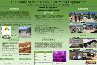 The Growth of Super Foods for Mars