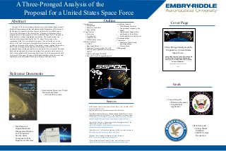 A Three-Pronged Analysis of the Proposal for a United States Space Force
