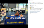 Open Education Week 2024 Social Media - Thursday Table Location by Hunt Library