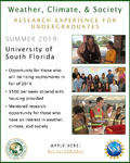 Weather, Climate, and Society Research Experience for Undergraduates @ University of South Florida